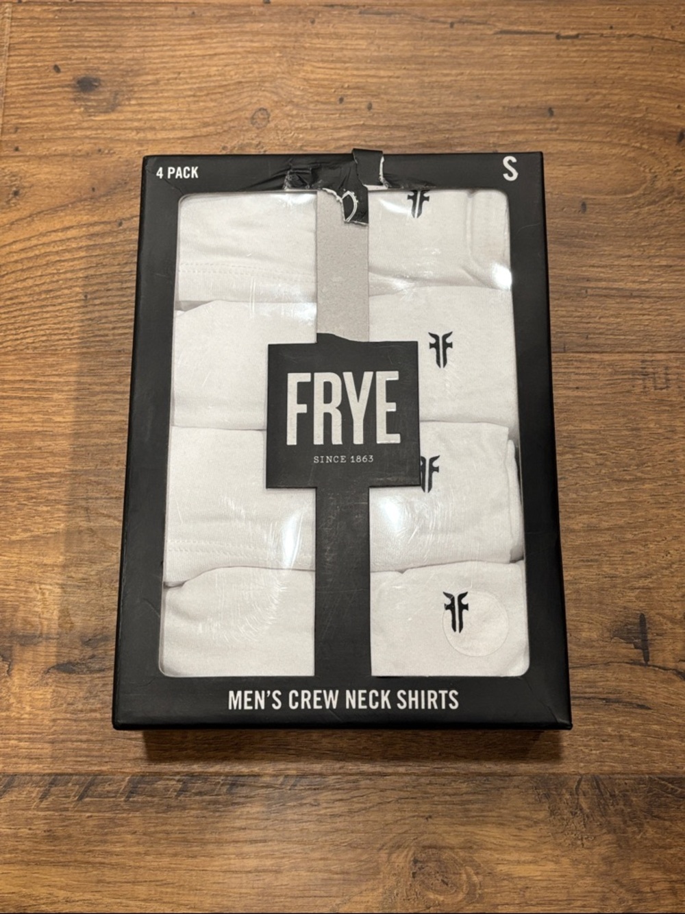 Frye White Men's Crew Neck 4-Pack T-Shirts Size Small